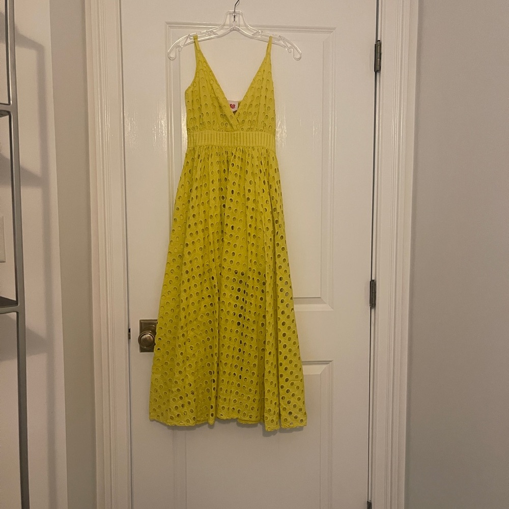 Solid and stripped dress